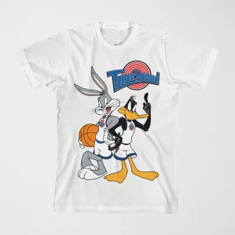 Little & Big Kid Boys Crew Neck Short Sleeve Loose Fit Looney Tunes Graphic T-Shirt