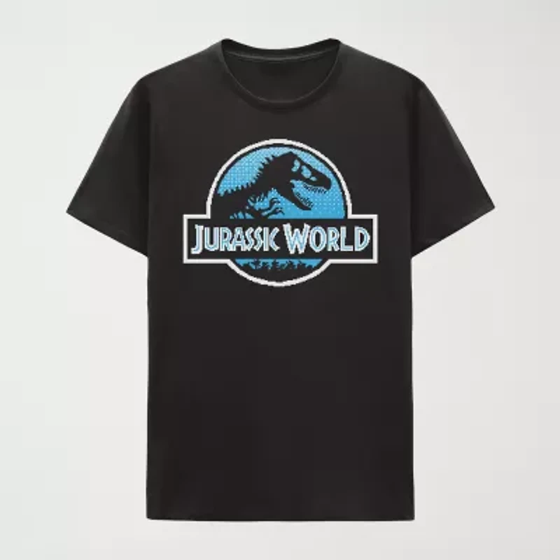 Little & Big Kid Boys Crew Neck Short Sleeve Regular Fit Jurassic World Graphic T-Shirt