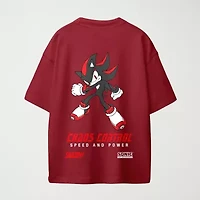 Shadow Little & Big Kid Boys Crew Neck Short Sleeve Oversized Sonic the Hedgehog Graphic T-Shirt