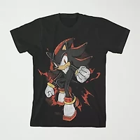 Little & Big Kid Boys Crew Neck Short Sleeve Relaxed Fit Sonic the Hedgehog Graphic T-Shirt