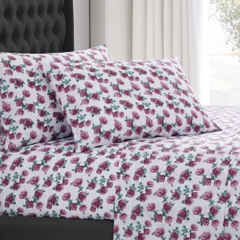 Beatrice Home Fashions Elle Décor Printed Sheet Set