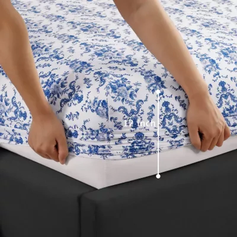 Beatrice Home Fashions Elle Décor Printed Sheet Set