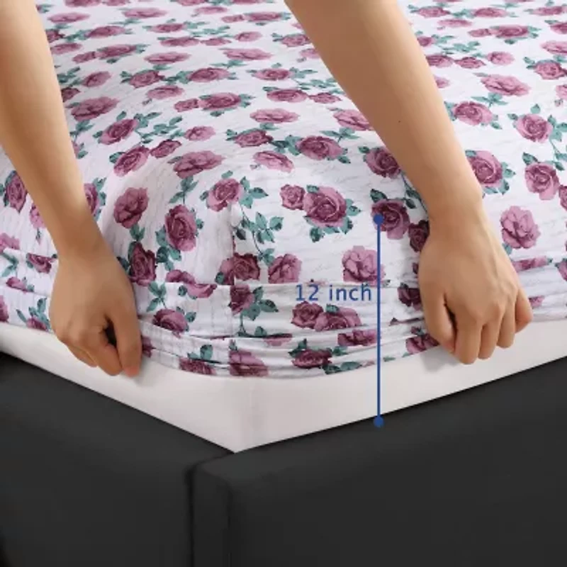Beatrice Home Fashions Elle Décor Printed Sheet Set