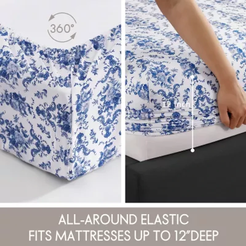Beatrice Home Fashions Elle Décor Printed Sheet Set