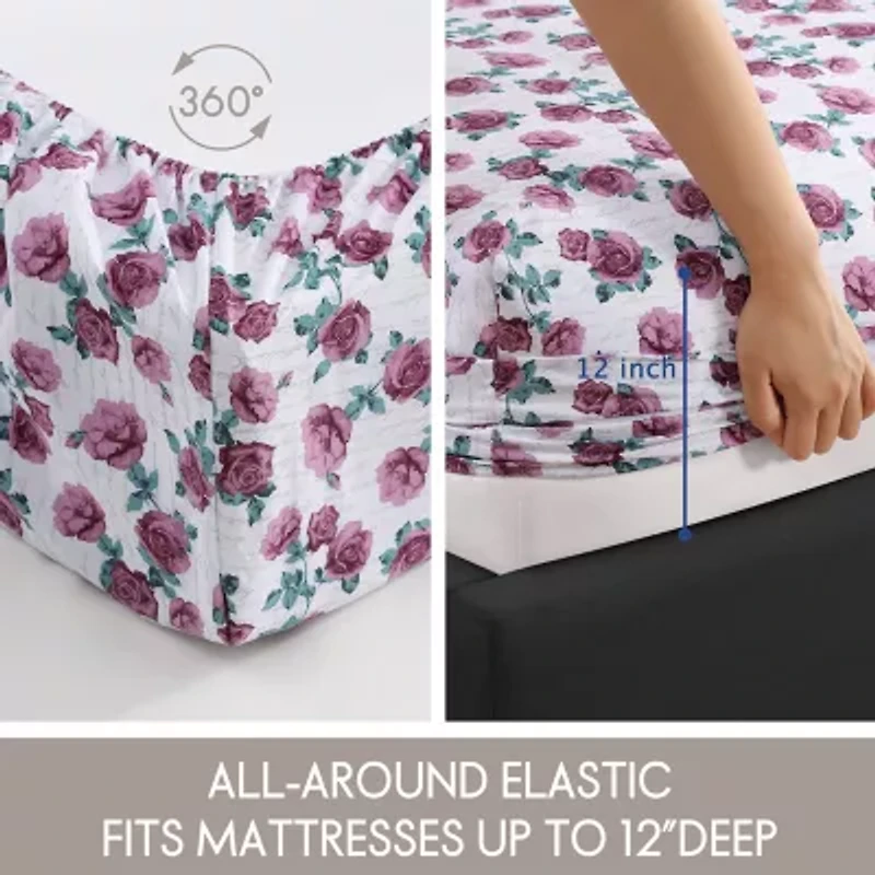 Beatrice Home Fashions Elle Décor Printed Sheet Set