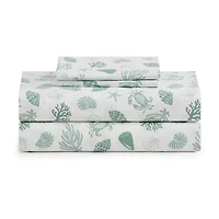 Beatrice Home Fashions Caribbean Joe Coastal 4pc Sheet Set