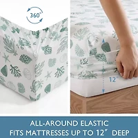 Beatrice Home Fashions Caribbean Joe Coastal 4pc Sheet Set