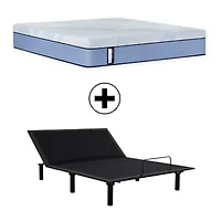 Sealy Posturepedic Ripley 13" Hybrid Plush Tight Top - Mattress + Adjustable Base