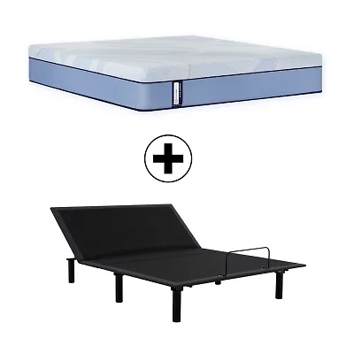 Sealy Posturepedic Ripley 13" Hybrid Medium Tight Top - Mattress + Adjustable Base