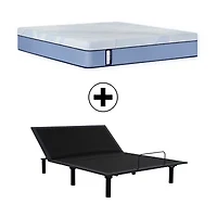 Sealy Posturepedic Ripley 13" Hybrid Medium Tight Top - Mattress + Adjustable Base