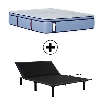 Sealy Posturepedic Ripley 15" Medium Pillow Top - Mattress + Adjustable Base