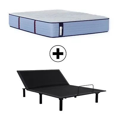 Sealy Posturepedic Ripley 13" Firm Tight Top - Mattress + Adjustable Base
