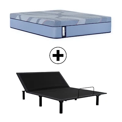 Sealy Posturepedic Gatemore 13" Hybrid Medium Tight Top - Mattress + Adjustable Base