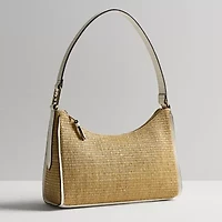 Liz Claiborne Straw Carter Shoulder Bag
