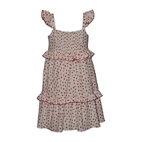Bonnie Jean Girls Sleeveless Flutter A-Line Dress