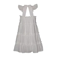 Bonnie Jean Girls Sleeveless Flutter A-Line Dress