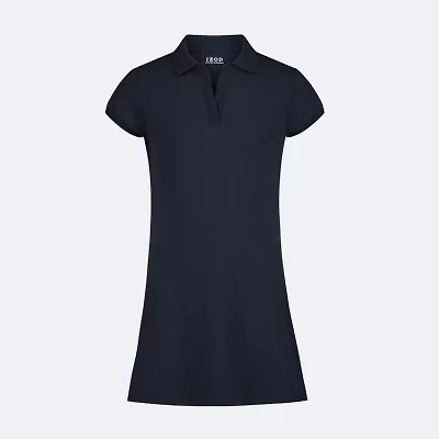 IZOD Womens Juniors Short Sleeve Shirt Dress