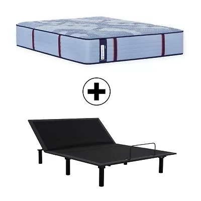 Sealy Posturepedic Gatemore 14" Plush Tight Top - Mattress + Adjustable Base