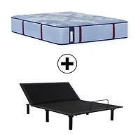 Sealy Posturepedic Gatemore 14" Medium Tight Top - Mattress + Adjustable Base
