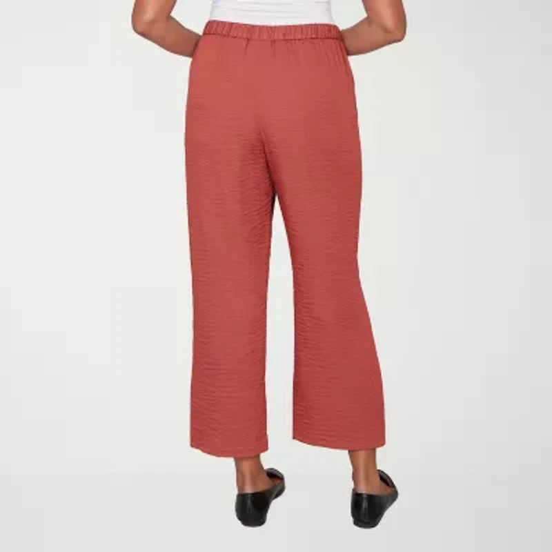 Alfred Dunner Spice Market Womens Straight Ankle Pant