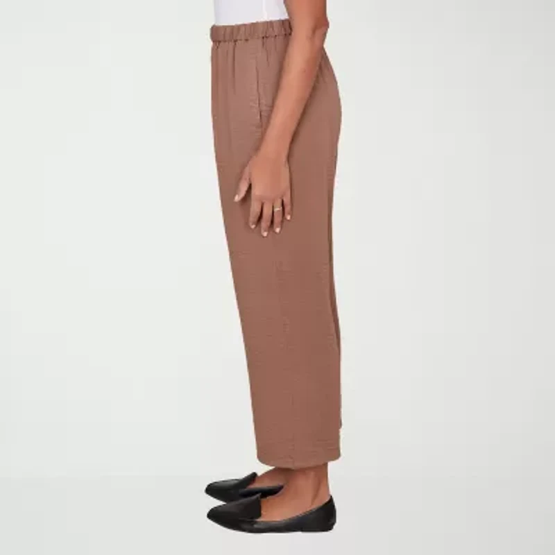 Alfred Dunner Spice Market Womens Straight Ankle Pant