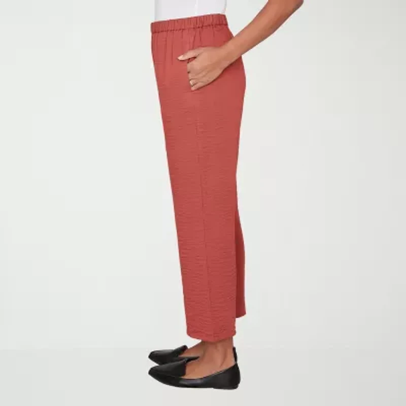 Alfred Dunner Spice Market Womens Straight Ankle Pant