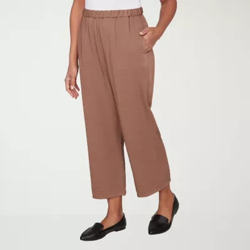 Alfred Dunner Spice Market Womens Straight Ankle Pant