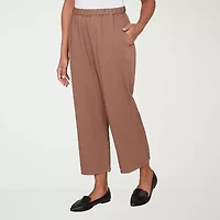 Alfred Dunner Spice Market Womens Straight Ankle Pant