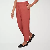 Alfred Dunner Spice Market Womens Straight Ankle Pant