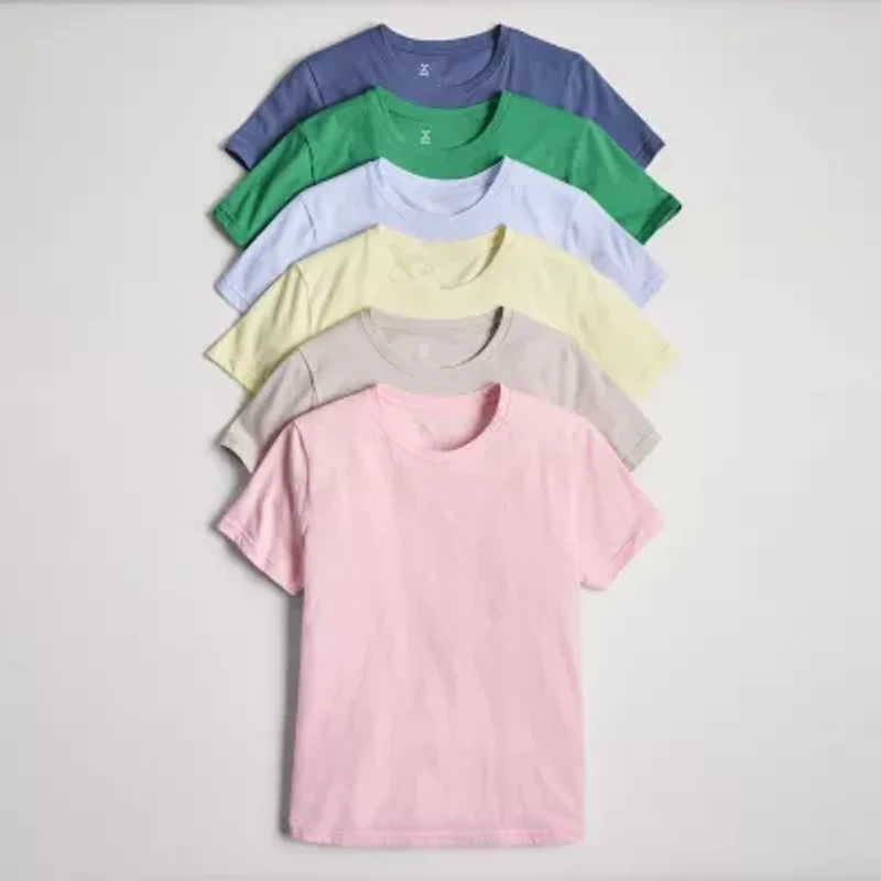 Xersion Womens Cotton Crew Neck Short Sleeve T-Shirt