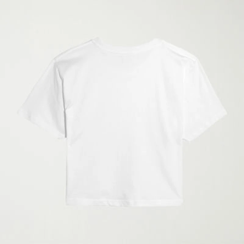 Sketchy Spring Cropped Womens Juniors Crew Neck Short Sleeve Classic Fit Peanuts Snoopy Graphic T-Shirt