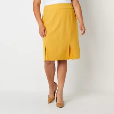 Black Label by Evan-Picone Womens Plus Suit Skirt