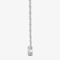 (F / Si2) Womens 1/2 CT. T.W. Lab Grown White Diamond 10K Gold 18 Inch Pendant Necklace