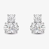 (F / Si2) 1 CT. T.W. Lab Grown White Diamond 10K Gold 7.2mm Stud Earrings