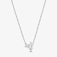 (F / Si2) Womens 1/2 CT. T.W. Lab Grown White Diamond 10K Gold 18 Inch Pendant Necklace