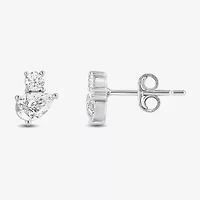 (F / Si2) 1 CT. T.W. Lab Grown White Diamond 10K Gold 8.2mm Stud Earrings