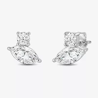 (F / Si2) 1/2 CT. T.W. Lab Grown White Diamond 10K Gold 5.9mm Stud Earrings