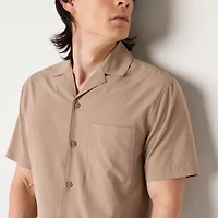 Xersion Mens Short Sleeve Regular Fit Button-Down Shirt
