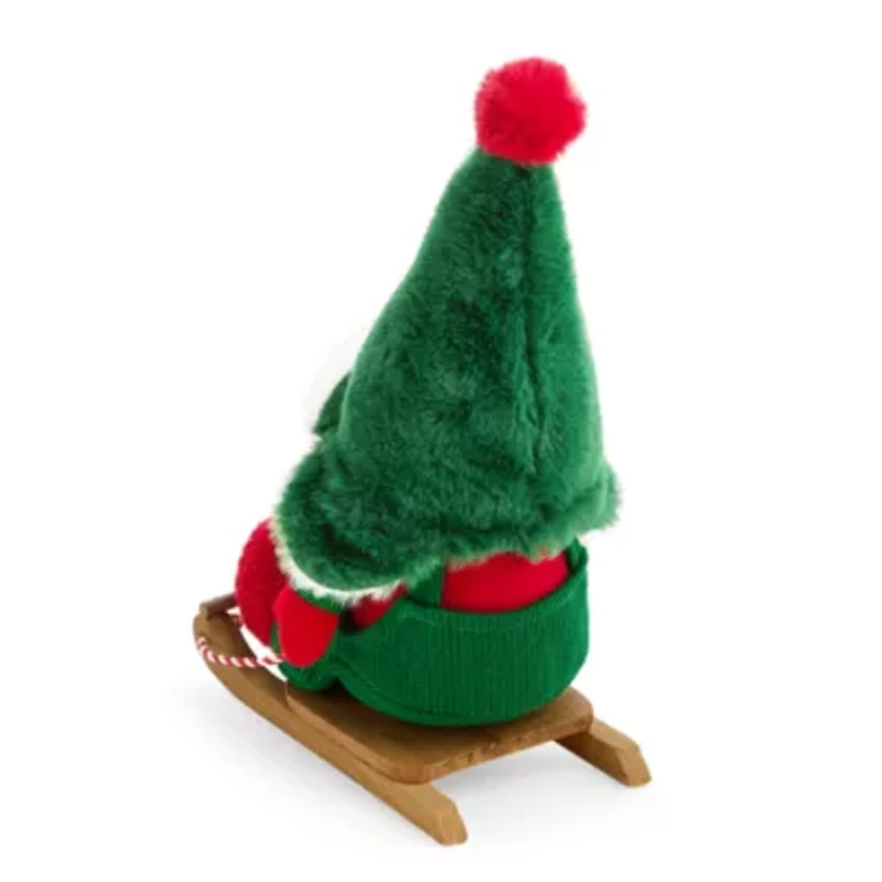 North Pole Trading Co. 11in Sled Christmas Gnome