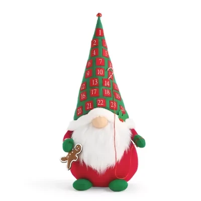 North Pole Trading Co. 27in Advent Christmas Gnome