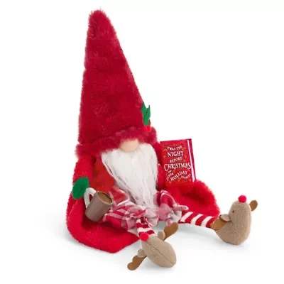 North Pole Trading Co. Small Sitter Pjs Christmas Gnome