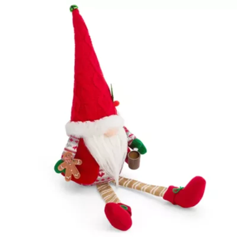 North Pole Trading Co. Medium Sitter Cookies And Cocoa Christmas Gnome