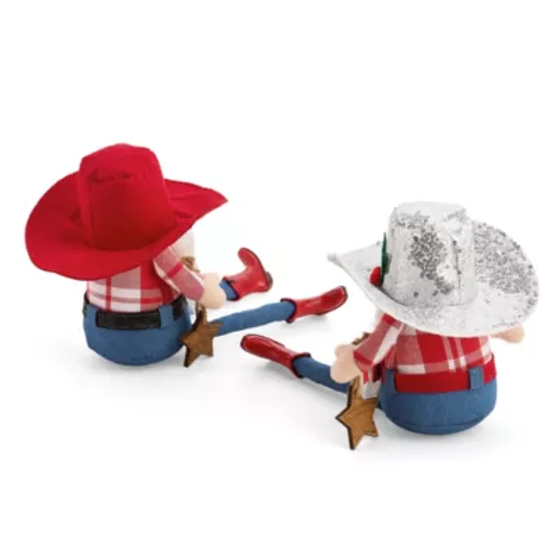 North Pole Trading Co. Cowboy Set 2-pc. Christmas Gnome