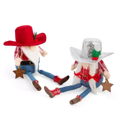 North Pole Trading Co. Cowboy Set 2-pc. Christmas Gnome