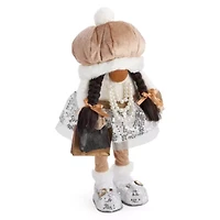 North Pole Trading Co. 15in Shopper African American Christmas Gnome