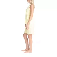 Muk Luks Womens Round Neck Short Sleeve 4-pc. Pajama Sets