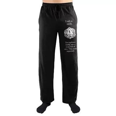Dungeons And Dragons Mens Fleece 1 Pair Pajama Pants