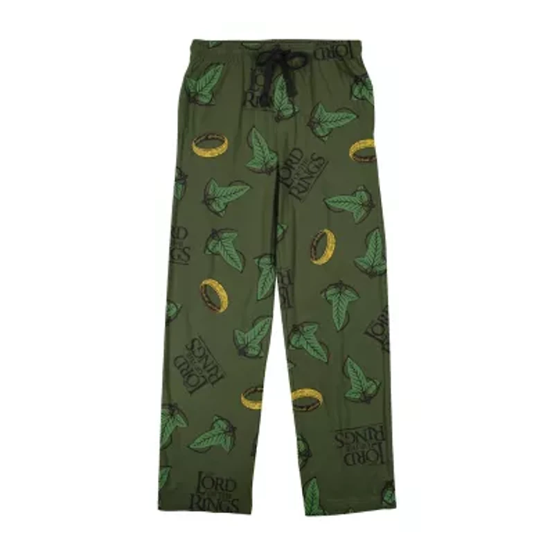 Lord Of The Rings Mens Fleece 1 Pair Pajama Pants