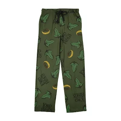 Lord Of The Rings Mens Fleece 1 Pair Pajama Pants