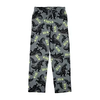 Mens Godzilla Fleece 1 Pair Pajama Pants